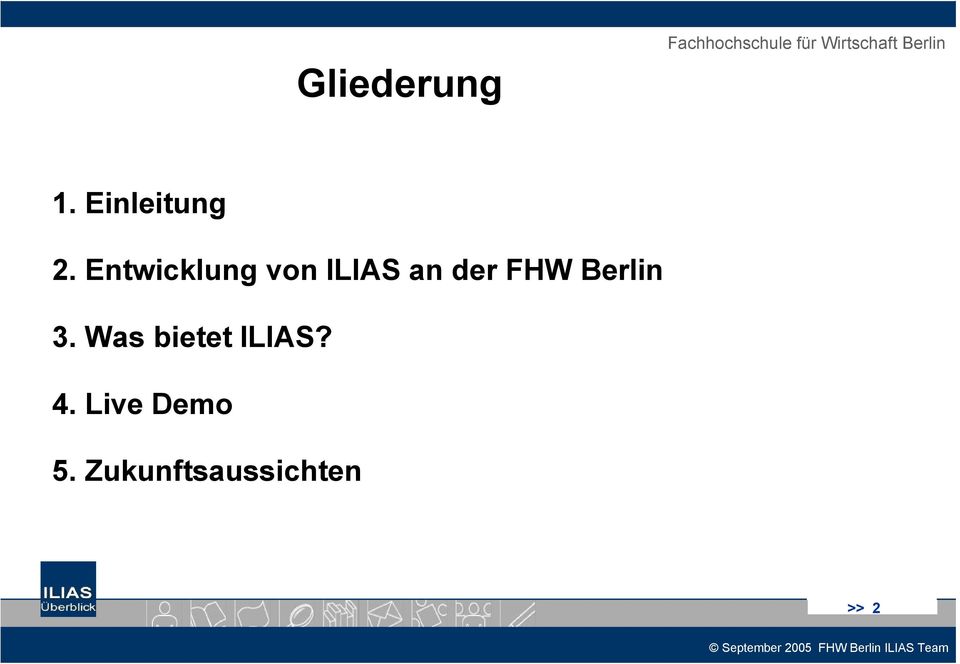 FHW Berlin 3. Was bietet ILIAS?