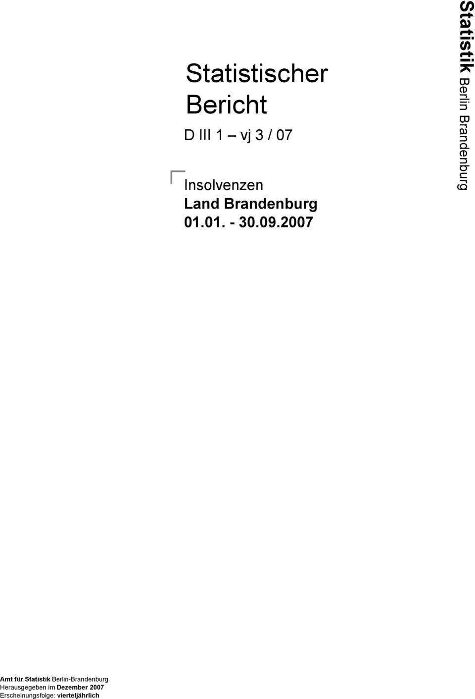 2007 Statistik Berlin Brandenburg Amt für Statistik