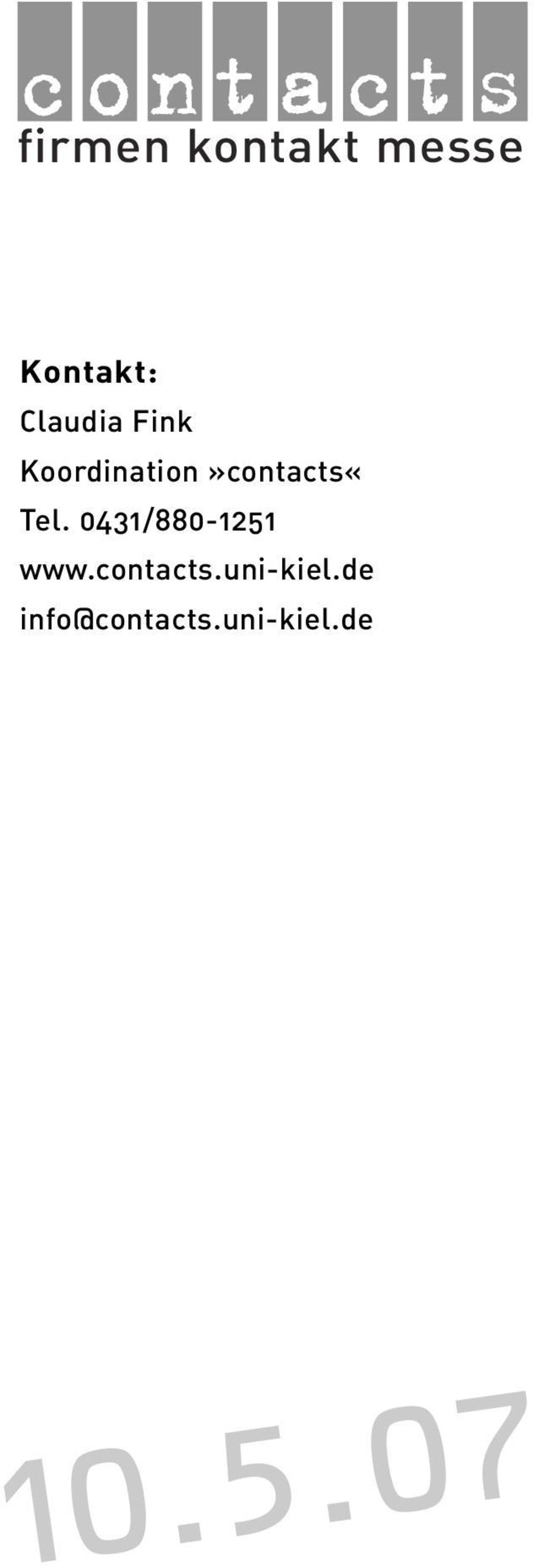 Koordination»contacts«Tel.