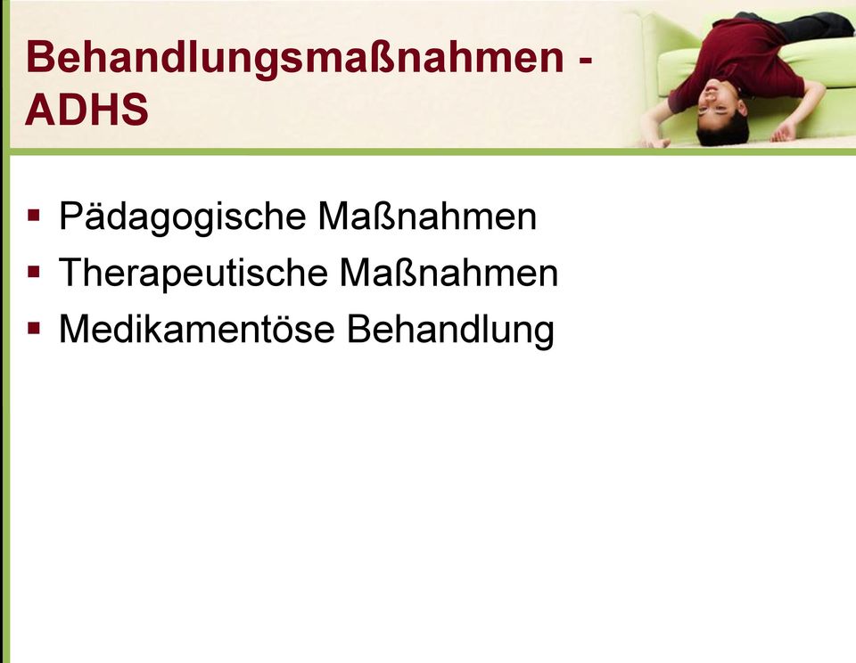 Maßnahmen Therapeutische