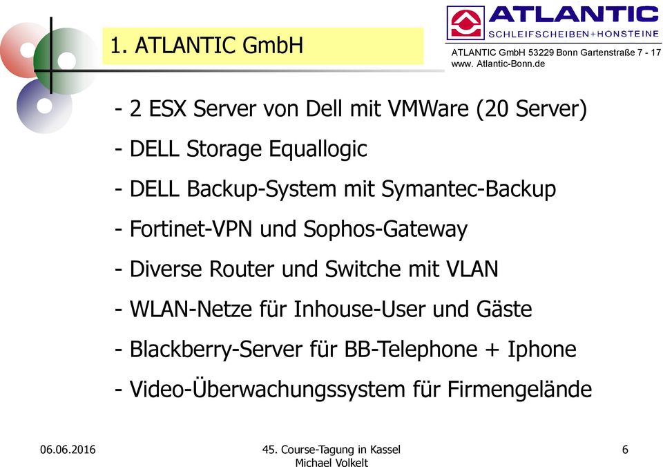 Sophos-Gateway - Diverse Router und Switche mit VLAN - WLAN-Netze für Inhouse-User