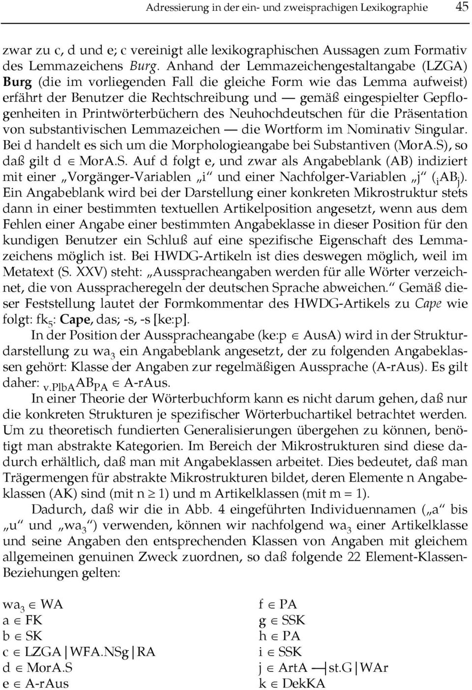 Printwörterbüchern des Neuhochdeutschen für die Präsentation von substantivischen Lemmazeichen die Wortform im Nominativ Singular.