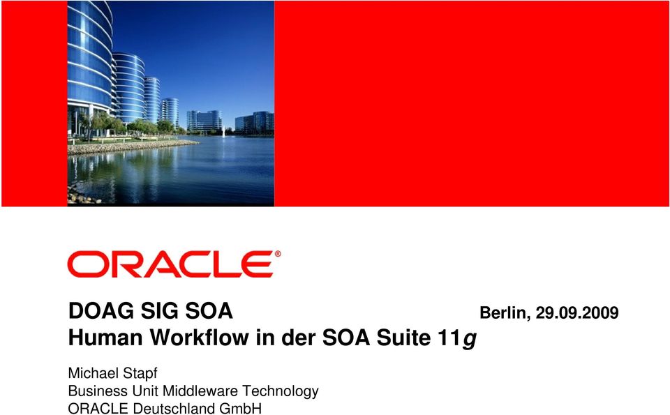 2009 Human Workflow in der SOA Suite 11g