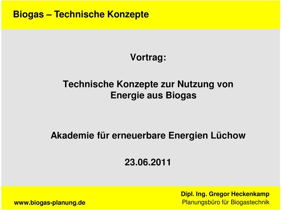 Biogas Akademie für
