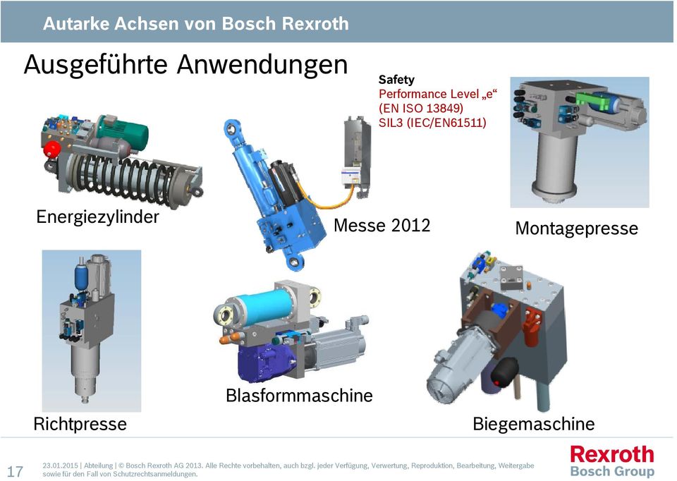 Energiezylinder Messe 2012 Montagepresse