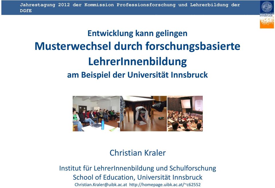 Kraler Institut für LehrerInnenbildung und Schulforschung School