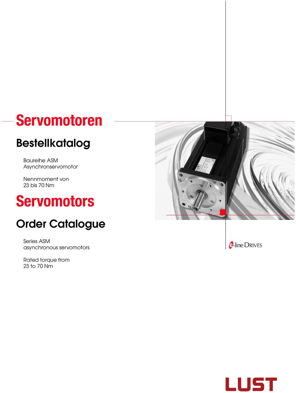 Nm Servomotors Order Catalogue Series ASM