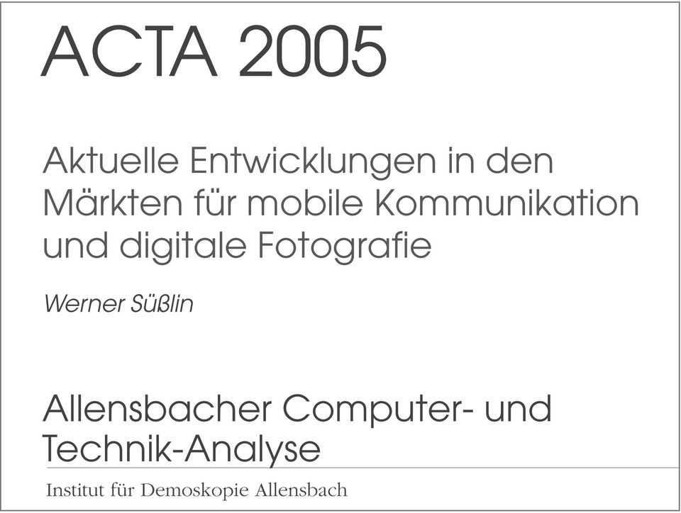 Werner Süßlin Allensbacher Computer- und