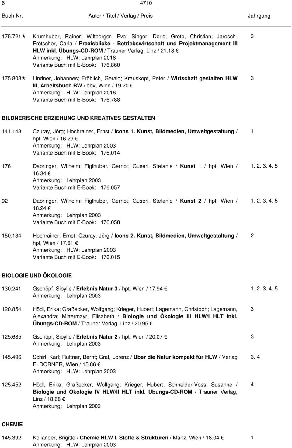 808 Lindner, Johannes; Fröhlich, Gerald; Krauskopf, Peter / Wirtschaft gestalten HLW III, Arbeitsbuch BW / öbv, Wien / 9.0 : Lehrplan 06 Variante Buch mit E-Book: 76.