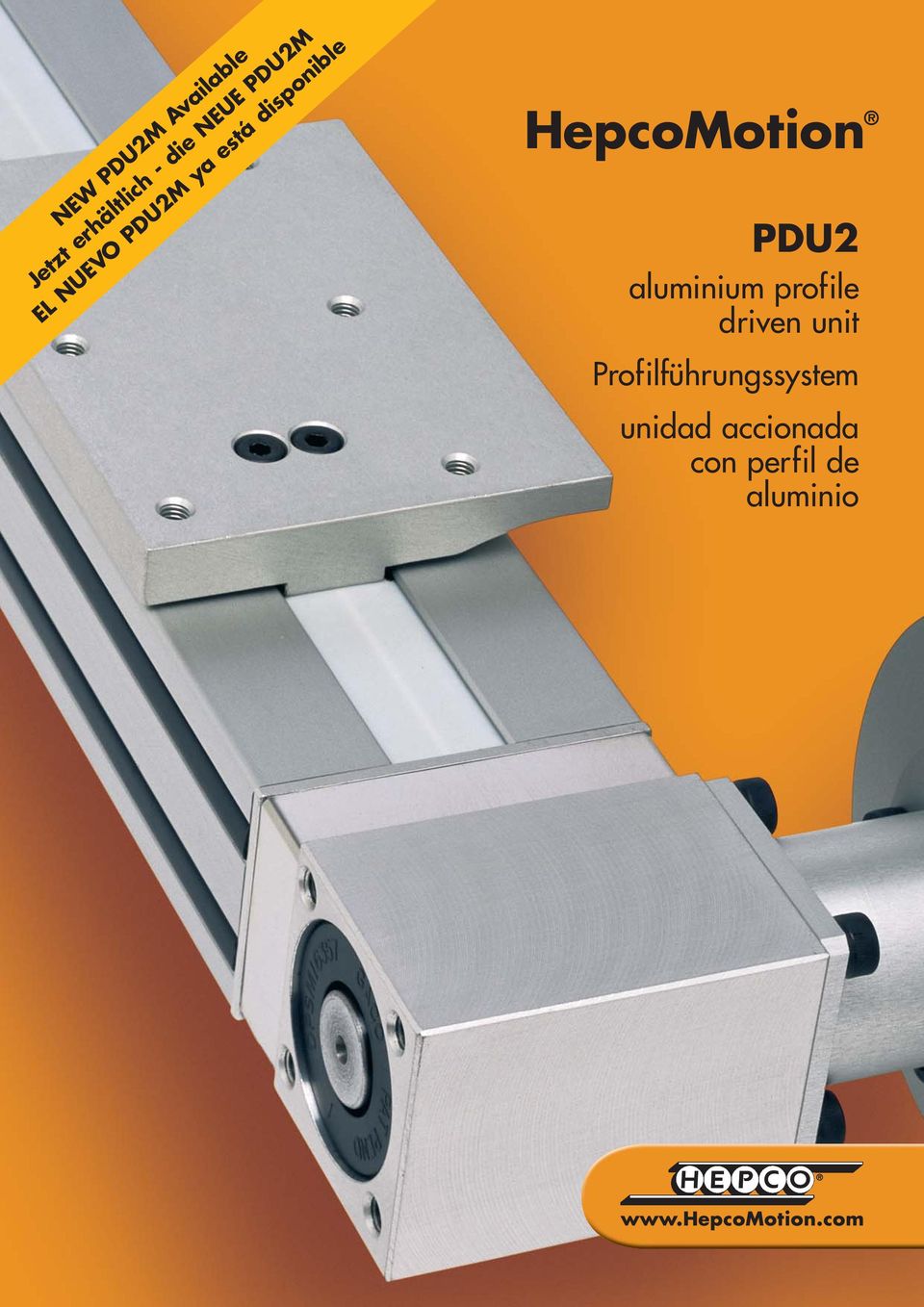 HepcoMotion PDU2 aluminium profile driven unit