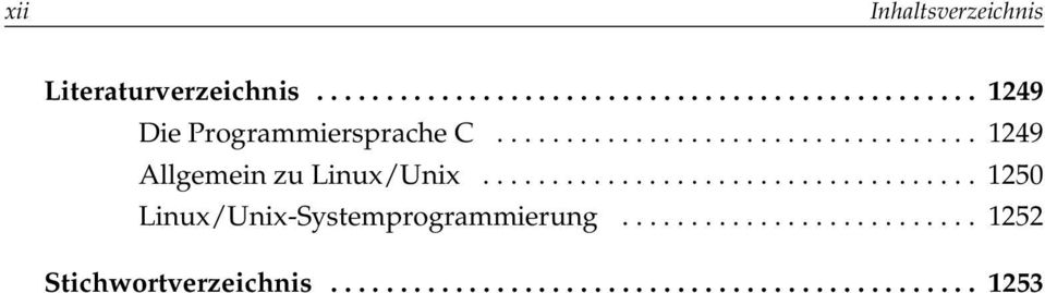 ................................... 1250 Linux/Unix-Systemprogrammierung.