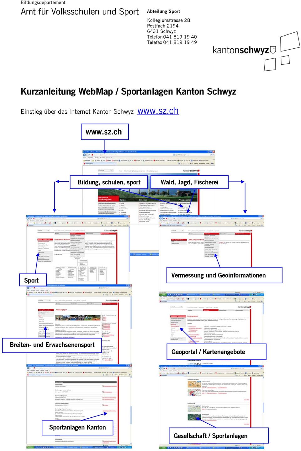 Internet Kanton Schwyz www.sz.