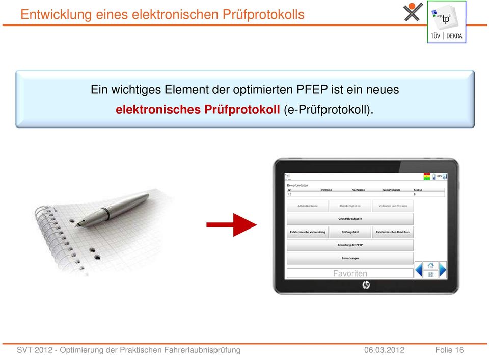 elektronisches Prüfprotokoll (e-prüfprotokoll).