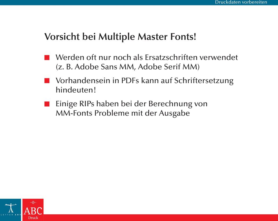 Adobe Sans MM, Adobe Serif MM) Vorhandensein in PDFs kann auf