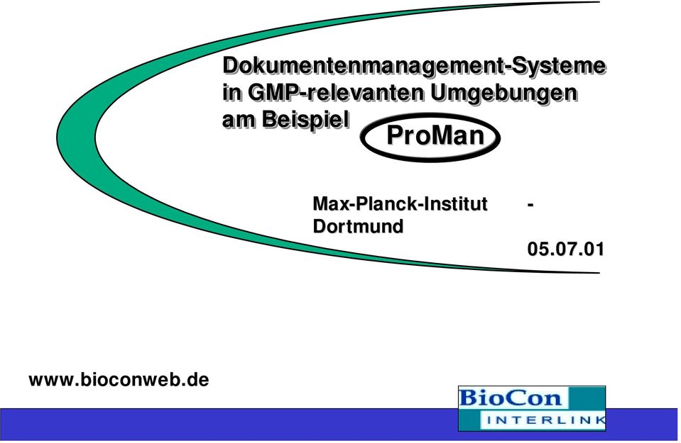 Beispiel Max-Planck-Institut