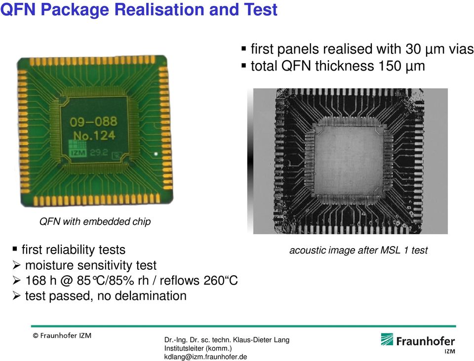 realised with 30 µm vias