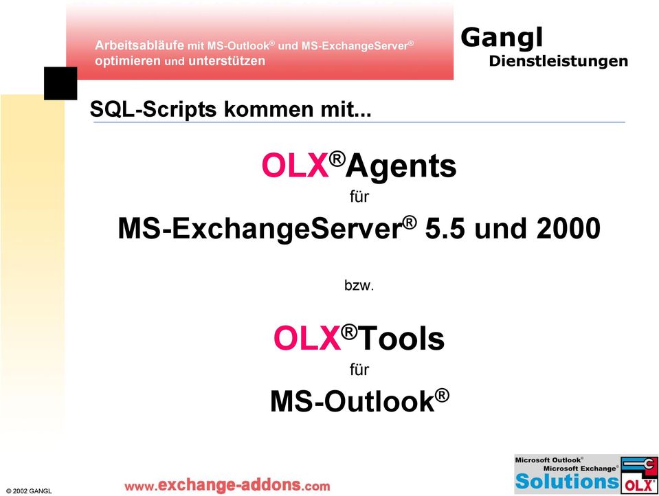 SQL-Scripts kommen mit.