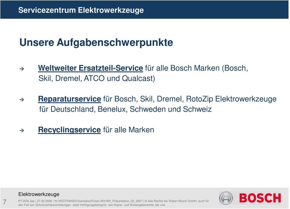 ATCO und Qualcast) Reparaturservice für Bosch, Skil, Dremel,