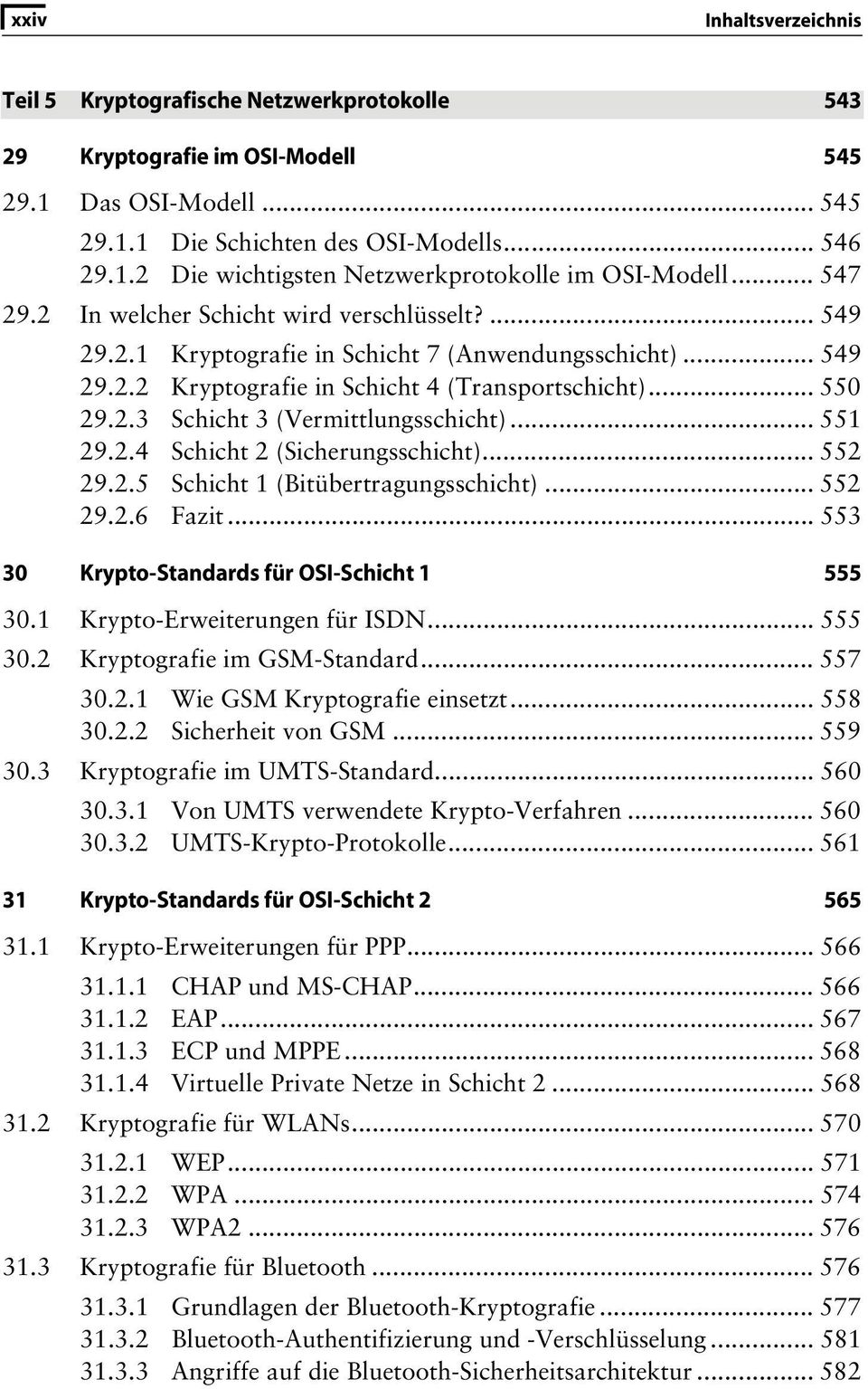 .. 551 29.2.4 Schicht 2 (Sicherungsschicht)... 552 29.2.5 Schicht 1 (Bitübertragungsschicht)... 552 29.2.6 Fazit... 553 30 Krypto-Standards für OSI-Schicht 1 555 30.1 Krypto-Erweiterungen für ISDN.