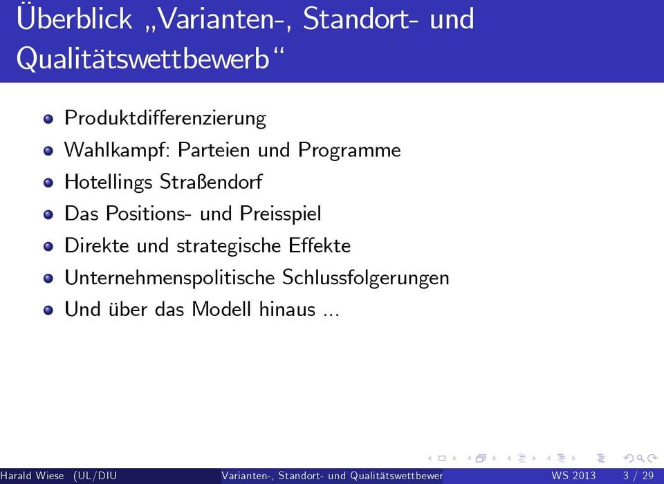 Unternehmenspolitische Schlussfolgerungen Und über das Modell hinaus.