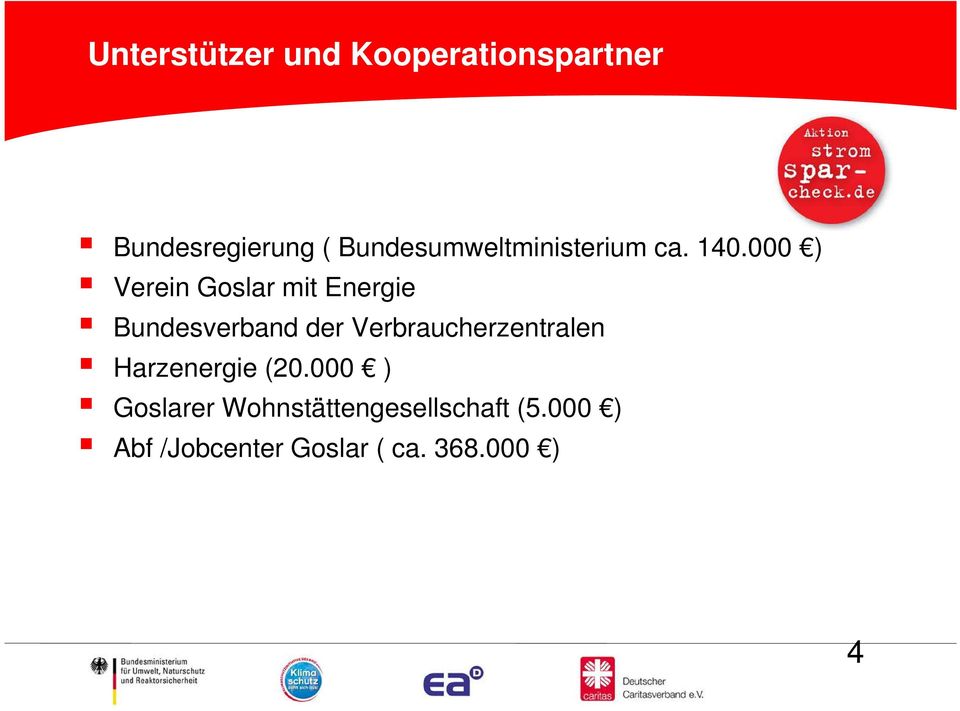 000 ) Verein Goslar mit Energie Bundesverband der
