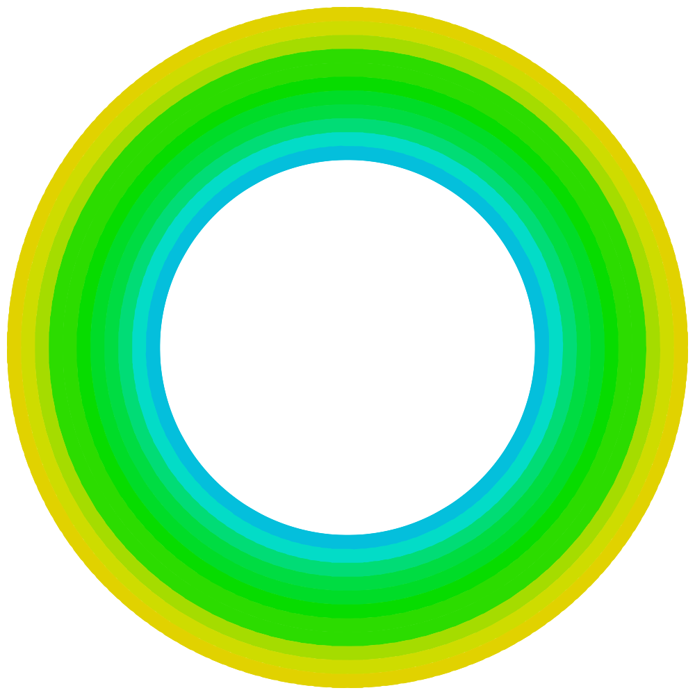 Aufgabe 13.250: Newtonsche Ringe Blickt man von oben auf eine Linse, die auf einer Glasplatte liegt, und von oben mit weißem Licht beleuchtet wird, erscheinen Farbige Ringe auf der Linse.
