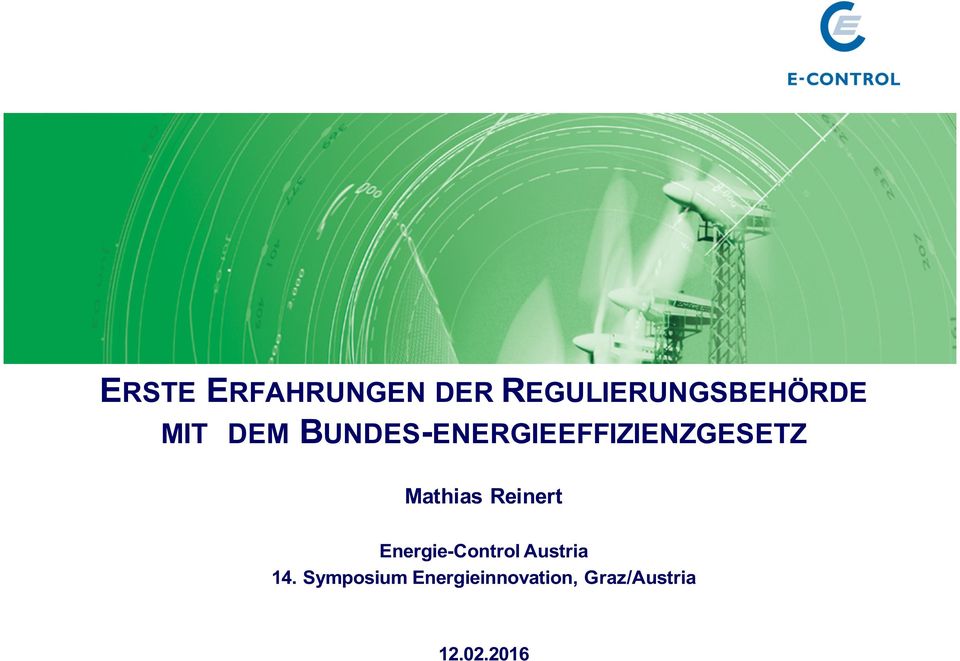 Mathias Reinert Energie-Control Austria 14.