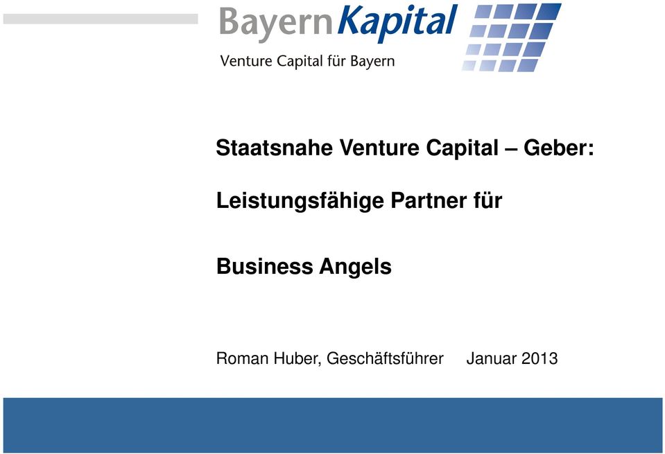 Partner für Business Angels