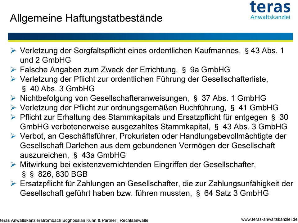 3 GmbHG Nichtbefolgung von Gesellschafteranweisungen, 37 Abs.