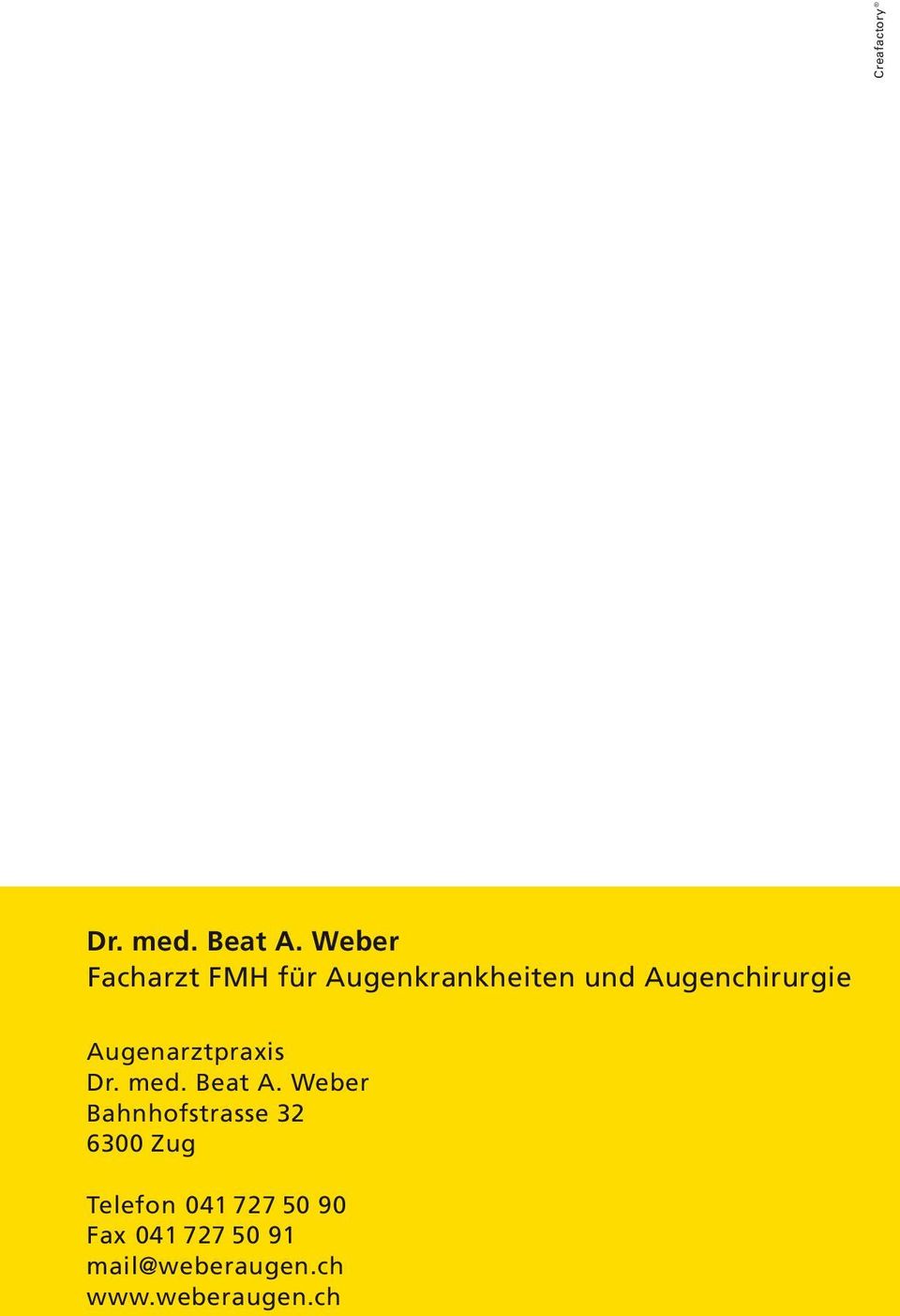 Augenchirurgie Augenarztpraxis Dr. med. Beat A.