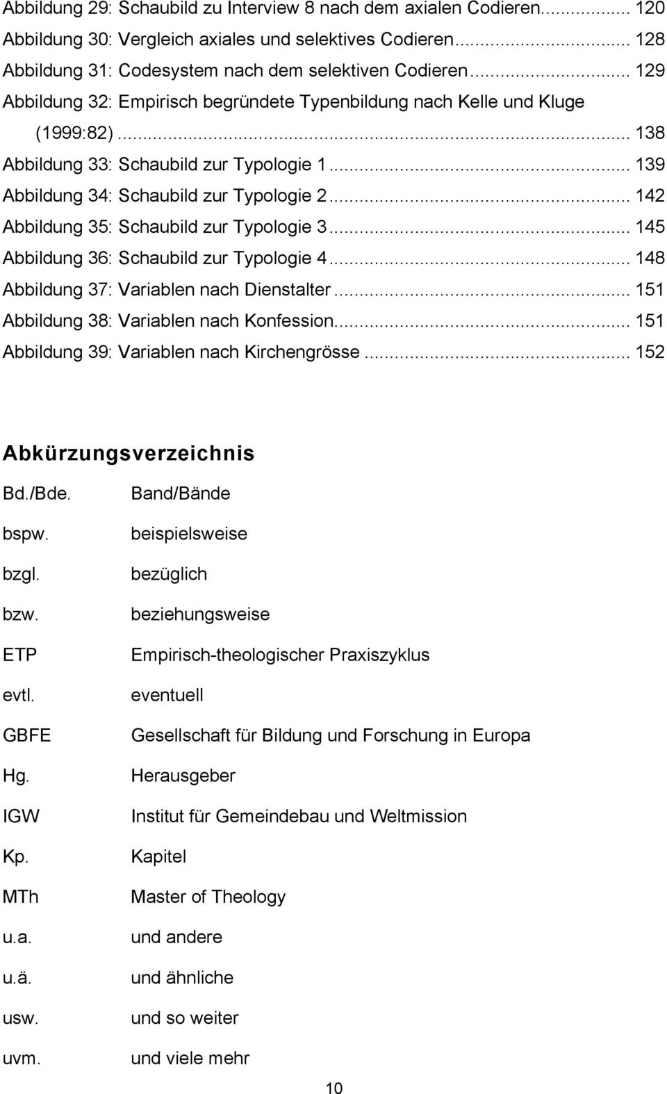 .. 142 Abbildung 35: Schaubild zur Typologie 3... 145 Abbildung 36: Schaubild zur Typologie 4... 148 Abbildung 37: Variablen nach Dienstalter... 151 Abbildung 38: Variablen nach Konfession.