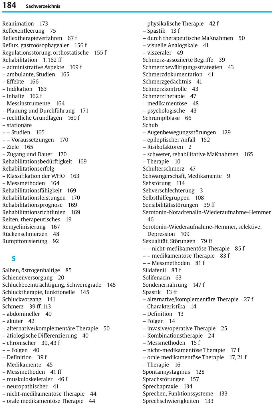 Ziele 165 Zugang und Dauer 170 Rehabilitationsbedürftigkeit 169 Rehabilitationserfolg Klassifikation der WHO 163 Messmethoden 164 Rehabilitationsfähigkeit 169 Rehabilitationsleistungen 170