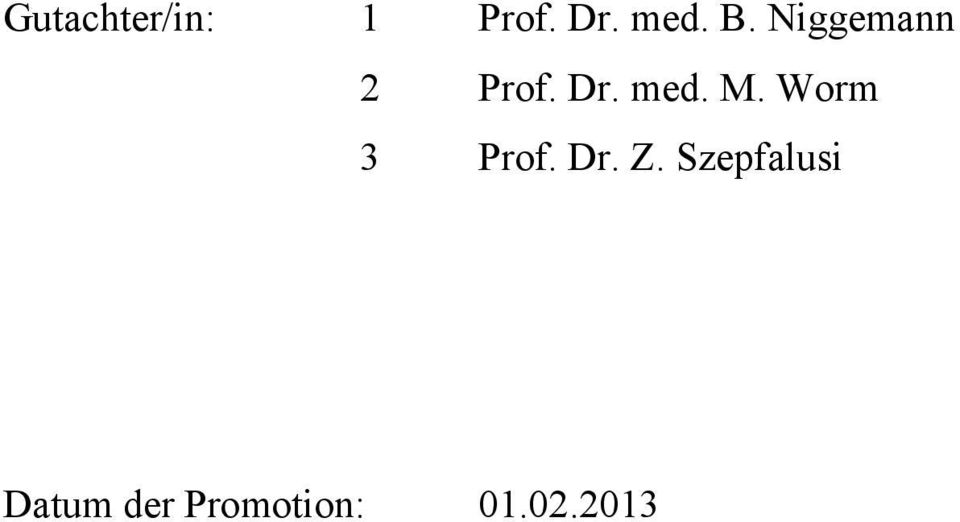 Worm 3 Prof. Dr. Z.