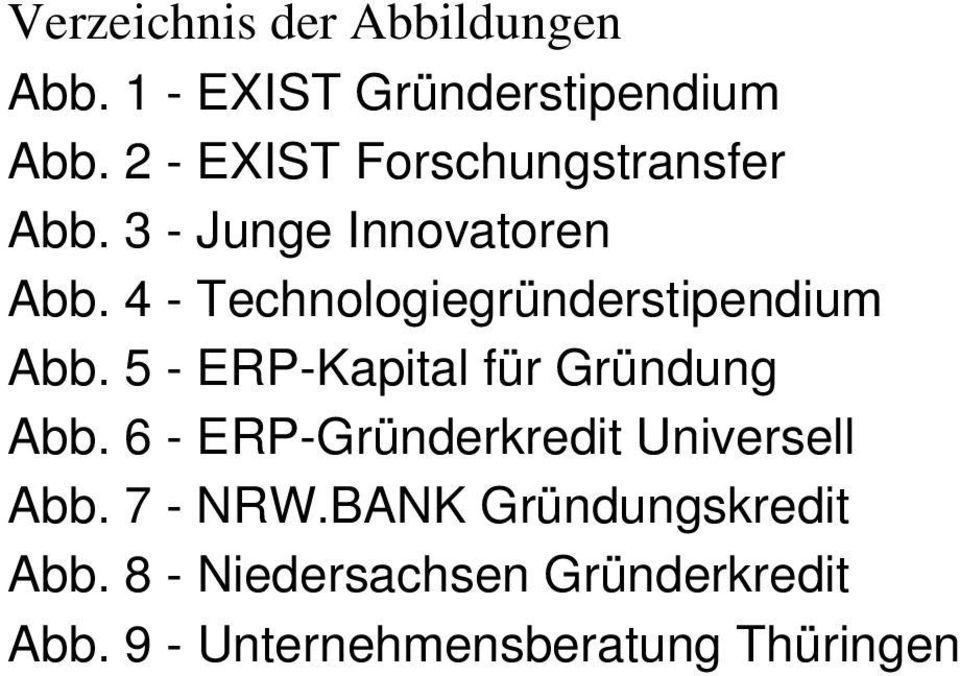 4 - Technologiegründerstipendium Abb. 5 - ERP-Kapital für Gründung Abb.