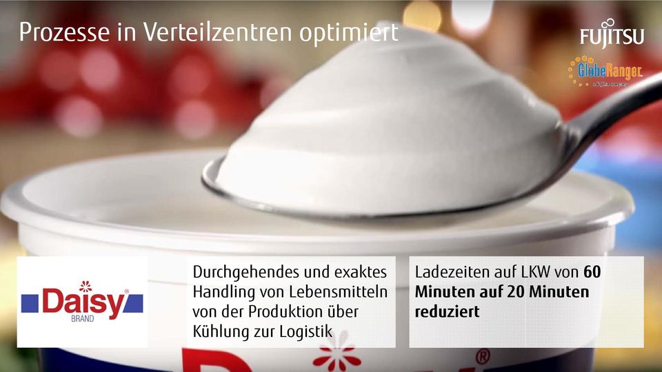 Lebensmitteln von der Produktion über Kühlung