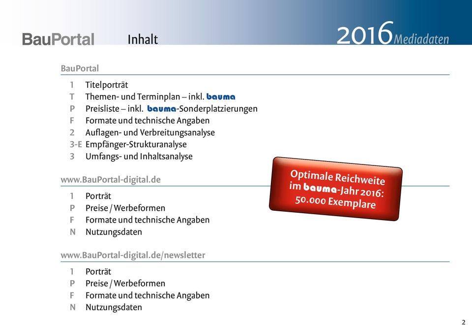 Umfangs- und Inhaltsanalyse www.bauportal-digital.