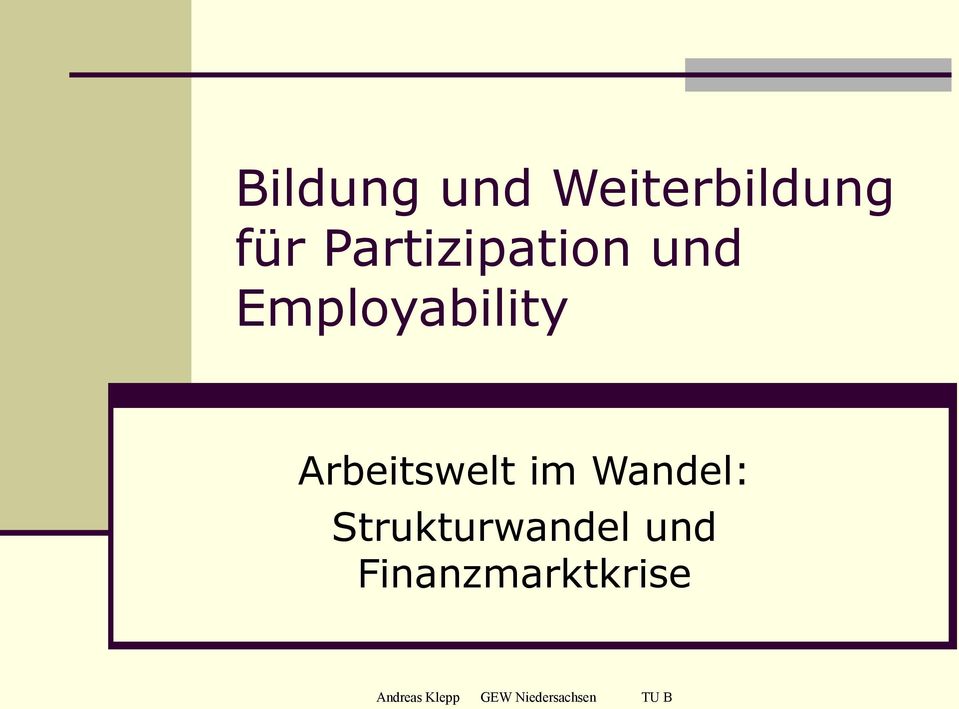 Employability Arbeitswelt im