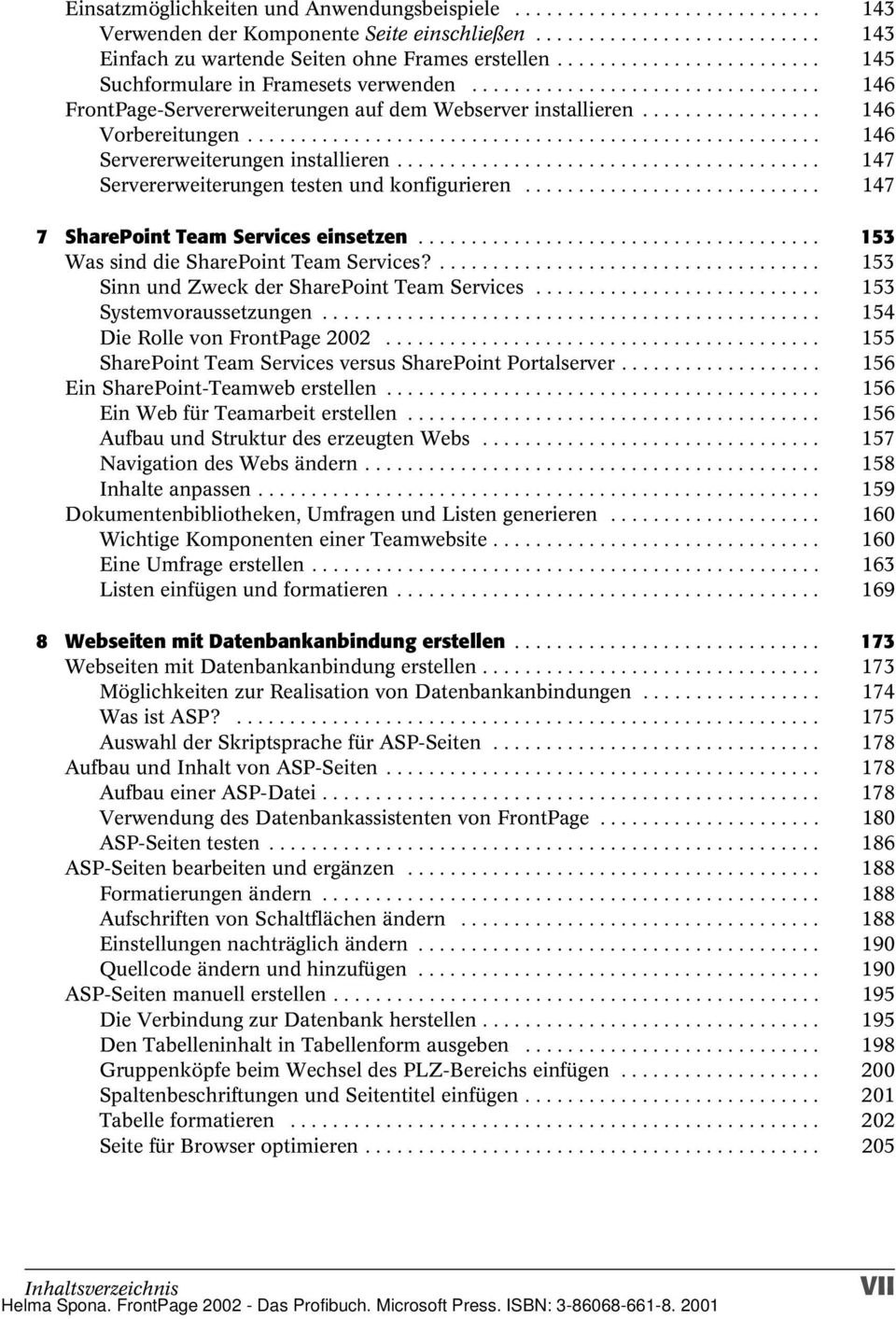 ..................................................... 146 Servererweiterungen installieren........................................ 147 Servererweiterungen testen und konfigurieren.