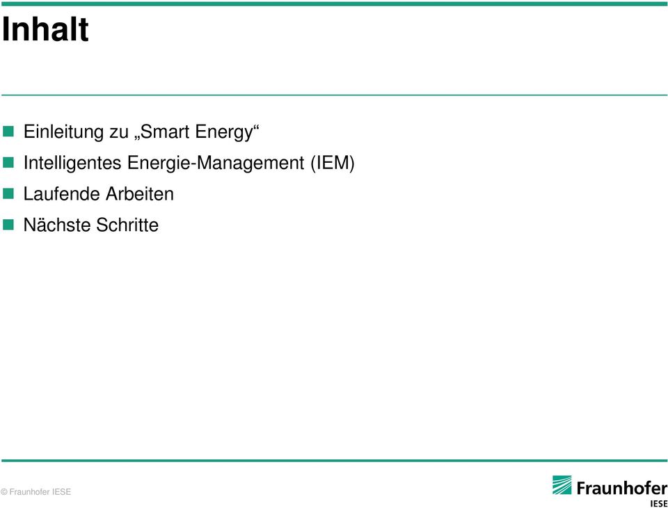 Energie-Management (IEM)