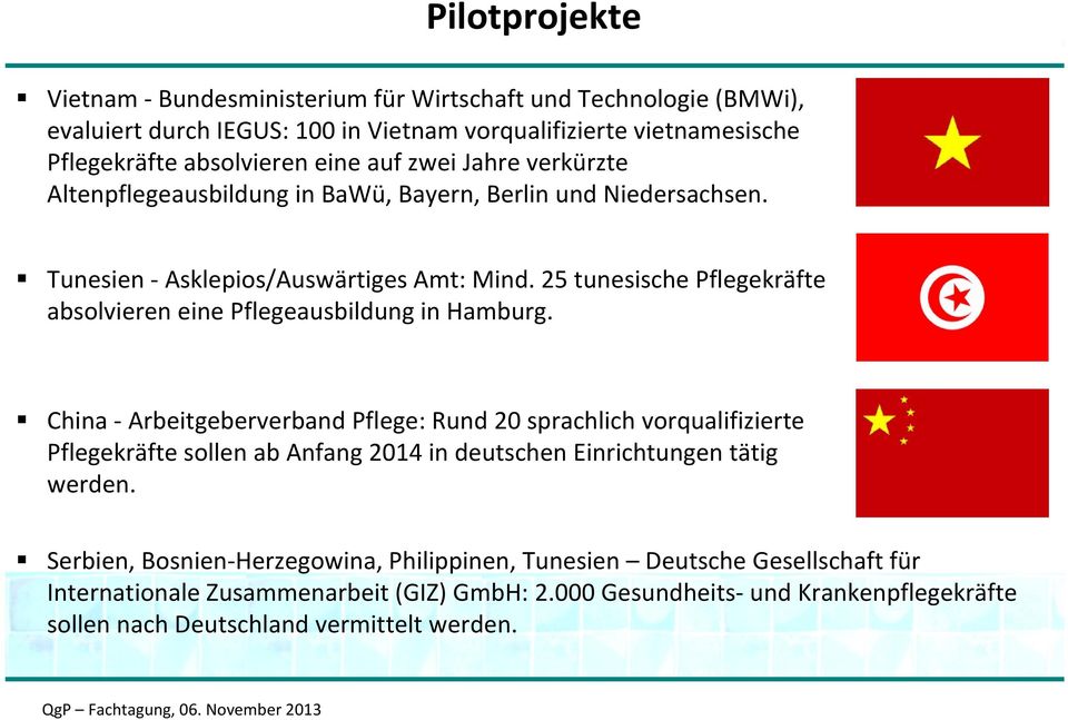 25 tunesische Pflegekräfte absolvieren eine Pflegeausbildung in Hamburg.