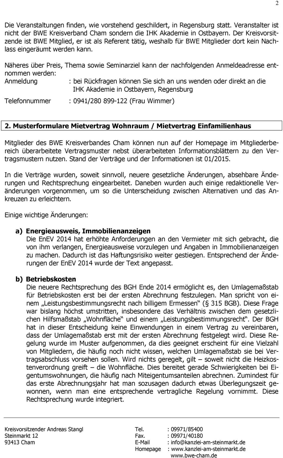 Bayer Wohnungs Und Grundeigentümerverband Ev Pdf