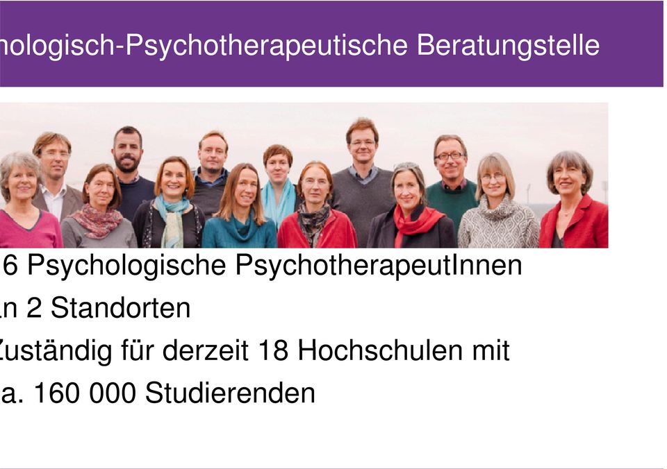 PsychotherapeutInnen n 2 Standorten