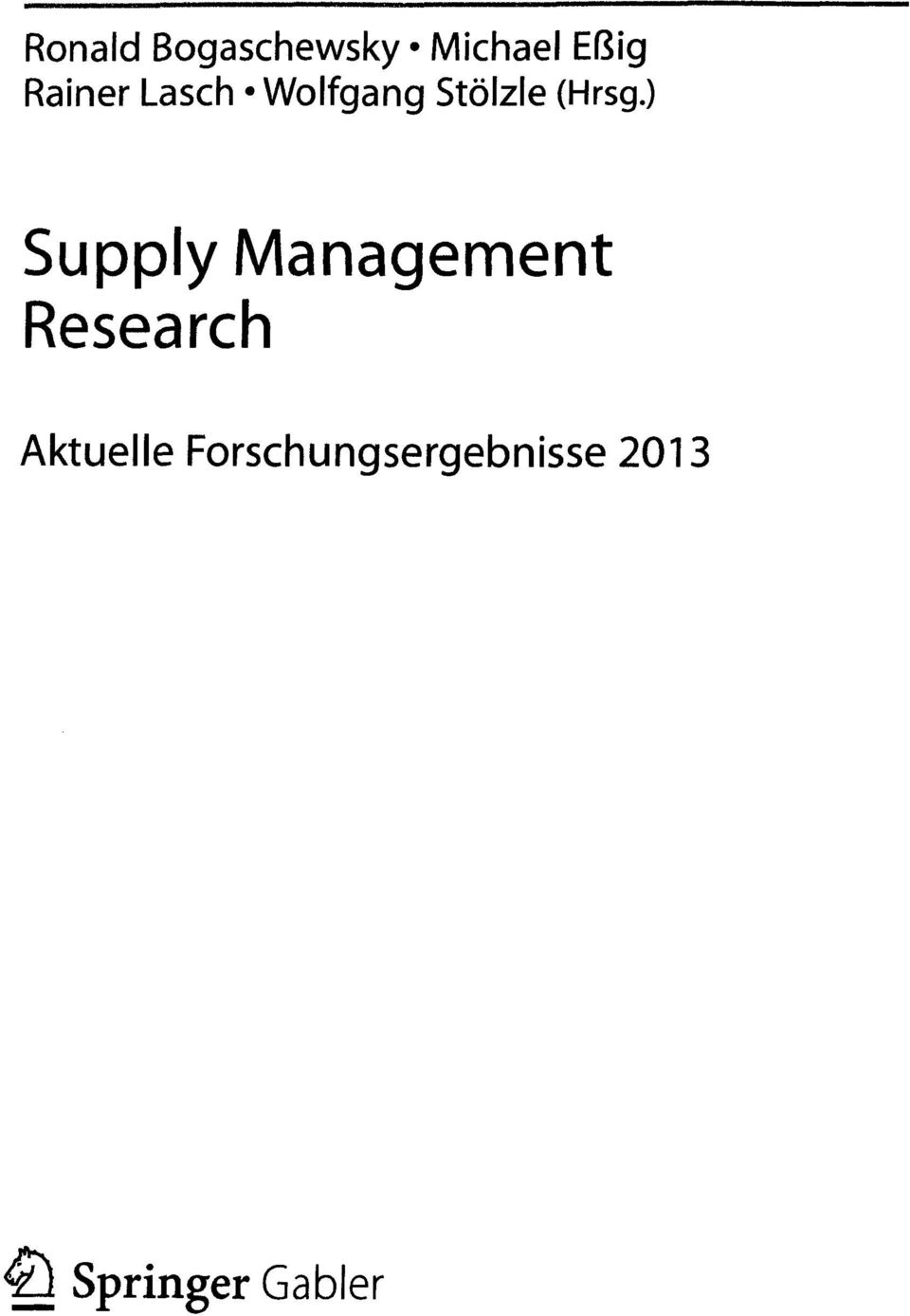 ) Supply Management Research