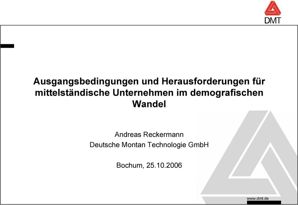 demografischen Wandel Andreas Reckermann