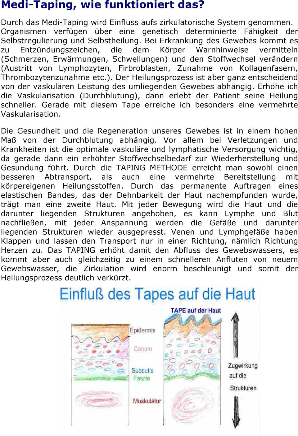 Bei Erkrankung des Gewebes kommt es zu Entzündungszeichen, die dem Körper Warnhinweise vermitteln (Schmerzen, Erwärmungen, Schwellungen) und den Stoffwechsel verändern (Austritt von Lymphozyten,