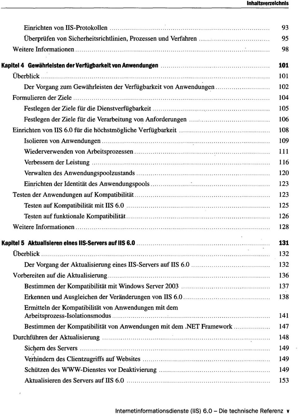 Anforderungen 106 Einrichten von IIS 6.