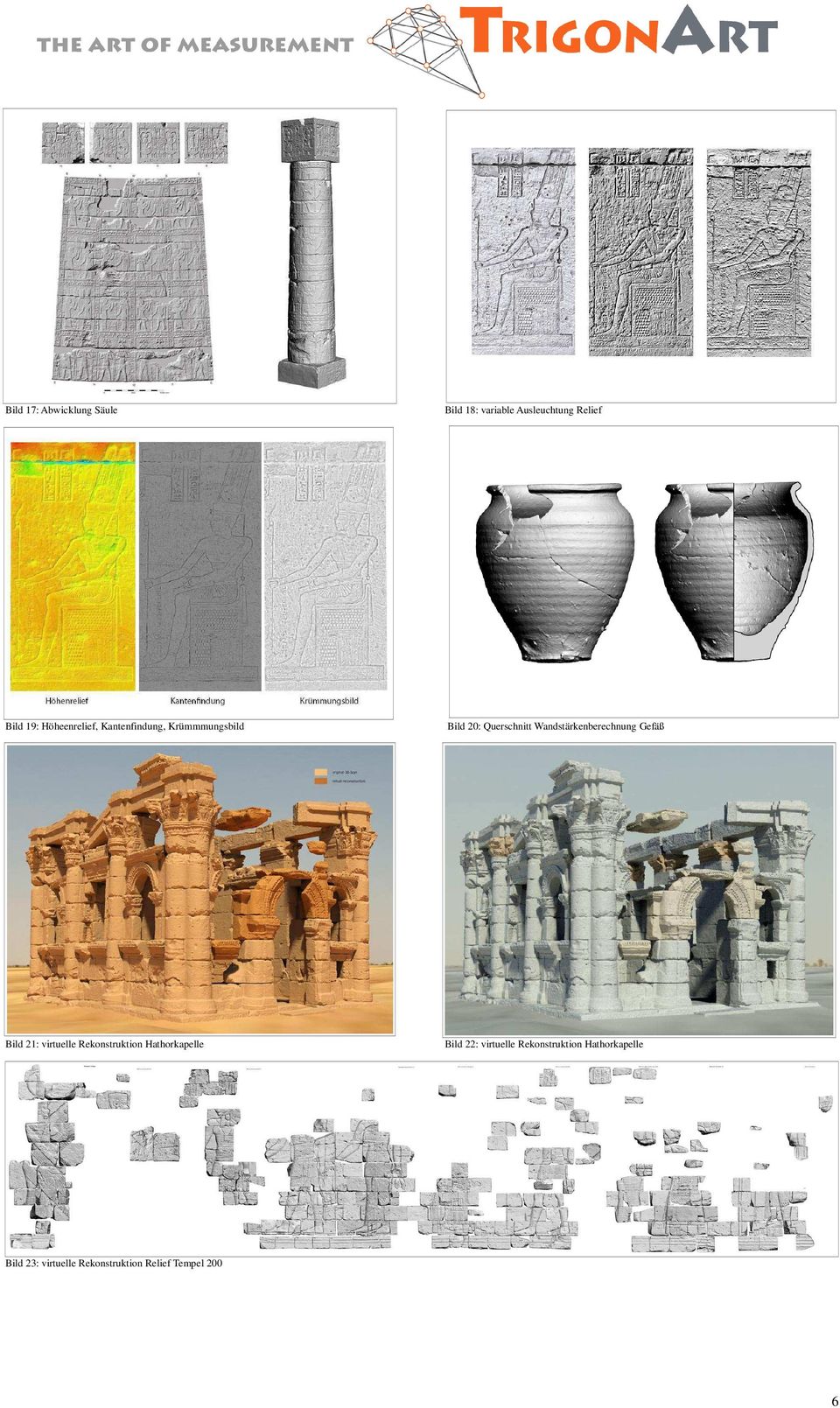 Wandstärkenberechnung Gefäß Bild 21: virtuelle Rekonstruktion Hathorkapelle
