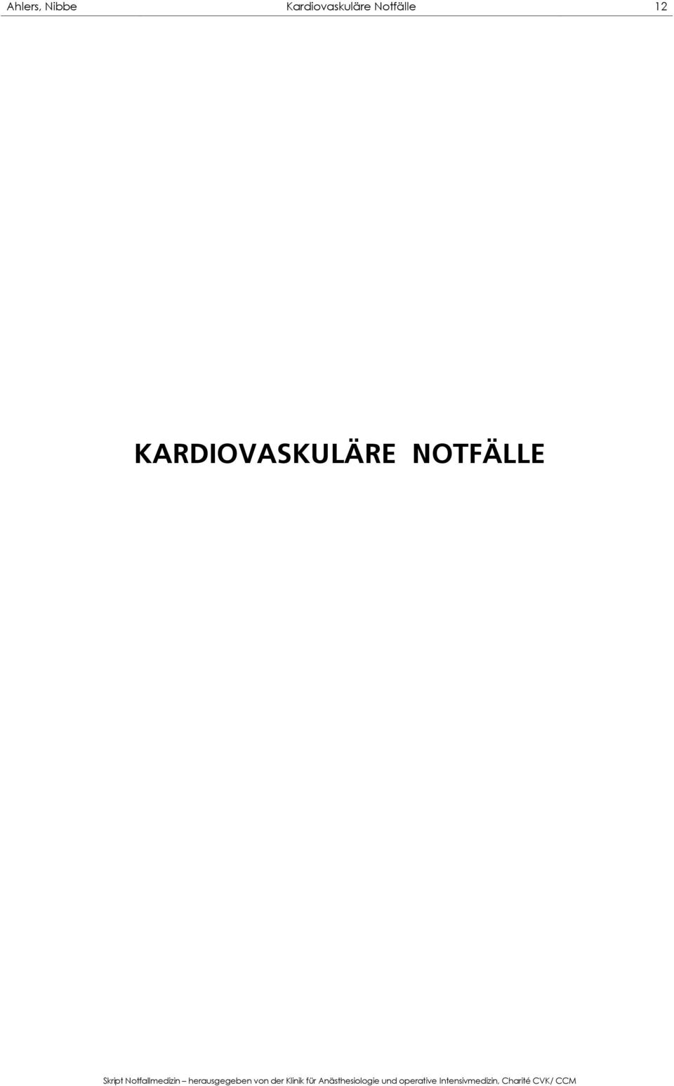 Notfälle 12