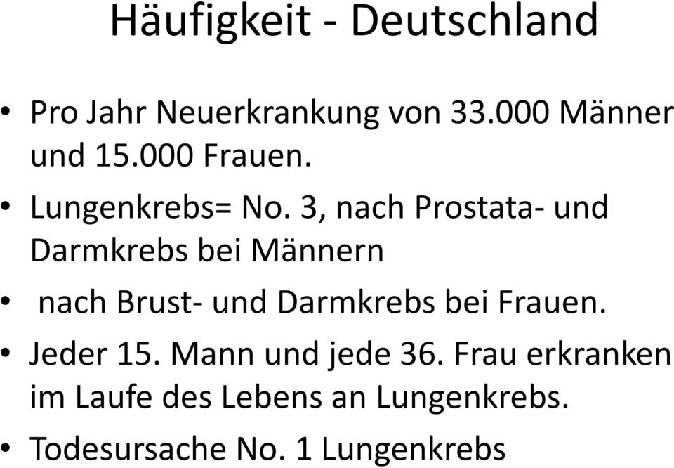 3, nach Prostata- und Darmkrebs bei Männern nach Brust- und Darmkrebs bei