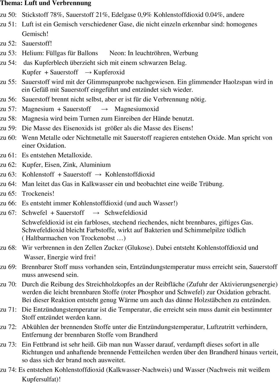 zu 53: Helium: Füllgas für Ballons Neon: In leuchtröhren, Werbung zu 54: das Kupferblech überzieht sich mit einem schwarzen Belag.